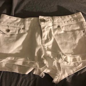 Guess White Denim Shorts